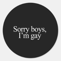 Sorry Jungs I'm homosexueller Autoaufkleber
