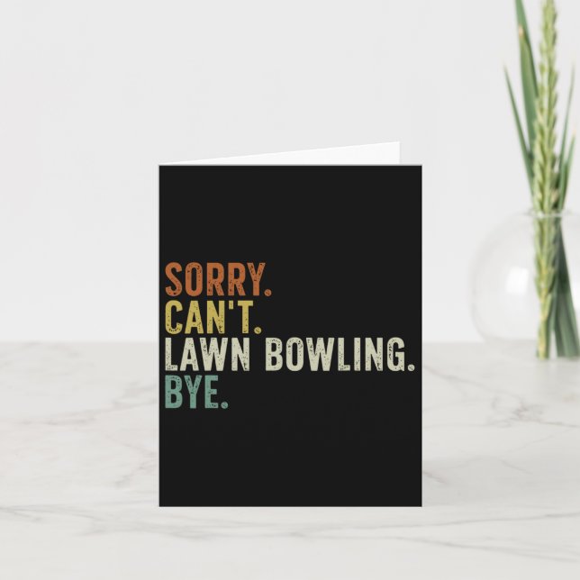 Sorry kann Bowling nicht durch Karte (Vorderseite)