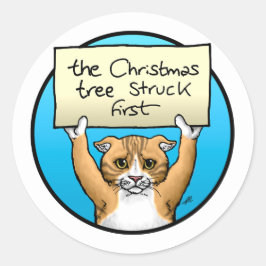 Sorry Kitty Runder Aufkleber