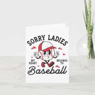 Sorry Ladys my Heart gehört zu Baseball Boy Vale Karte