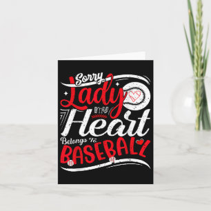 Sorry Ladys my Heart gehört zu Baseball Funny Bo Karte