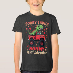 Sorry Ladys Nanny ist mein Valentine Tri-Blend Shirt