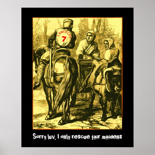 Sorry luv, ich rette nur faire Jungfrauen Poster (Vorne)