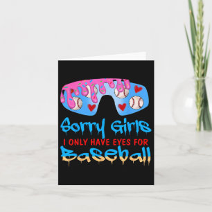 Sorry Mädchen habe ich nur Augen für Baseball Vale Karte