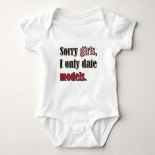 Sorry Mädchen, ich nur Datumsmodelle Baby Strampler