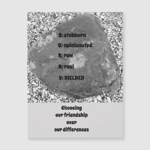 Sorry Magnetic Grußkarte Magnetkarte