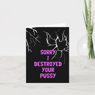 Sorry Naughty Humour Grußkarte Karte