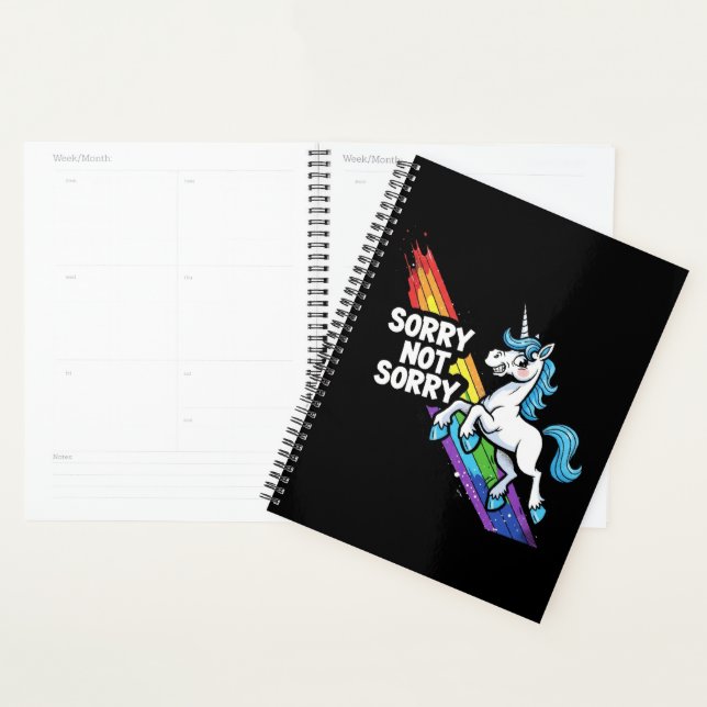 Sorry not Sorry Einhorn Planer (Anzeige)