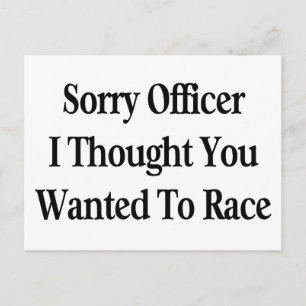Sorry Officer Postkarte