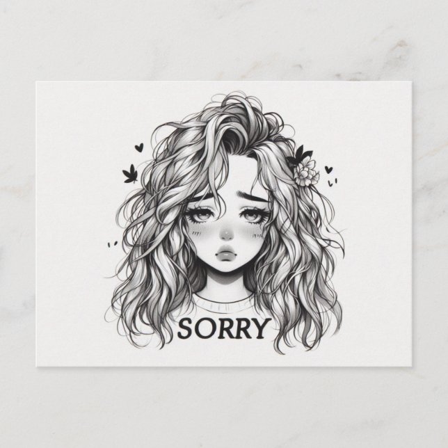 Sorry Postcard Postkarte (Vorderseite)