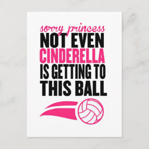 Sorry Princess Volleyball Ball" Postkarte