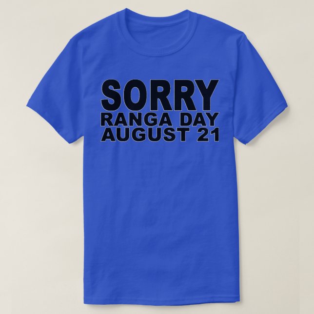 Sorry Ranga Day 2 T-Shirt (Design vorne)