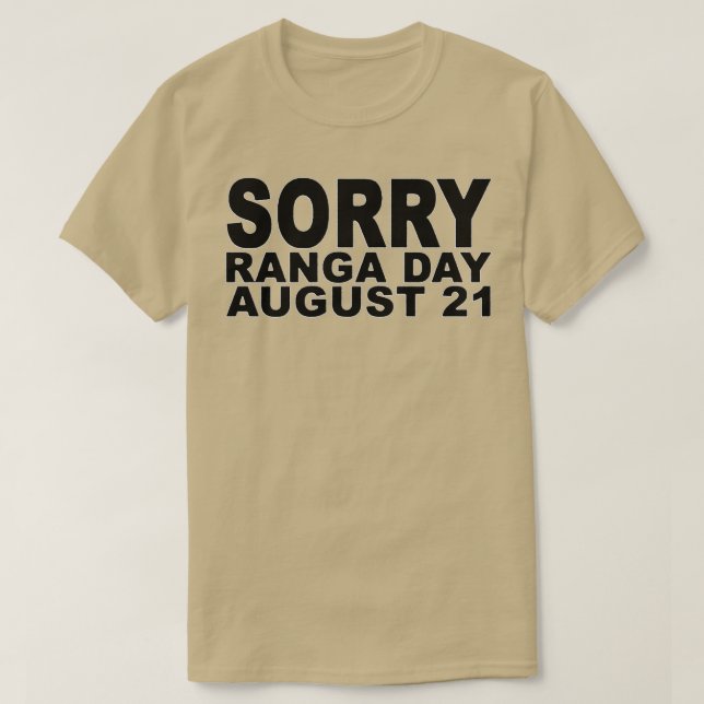 Sorry Ranga Day 3 T-Shirt (Design vorne)