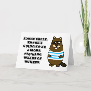 Sorry Sally, 6 more #*@%ing wochen winter Karte