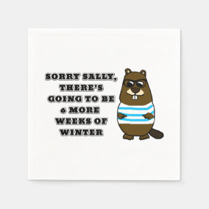 Sorry Sally, 6 weitere Wochen Winter Serviette