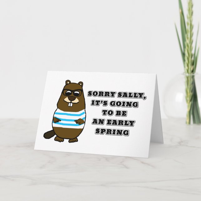 Sorry Sally, Frühjahr Karte (Vorderseite)