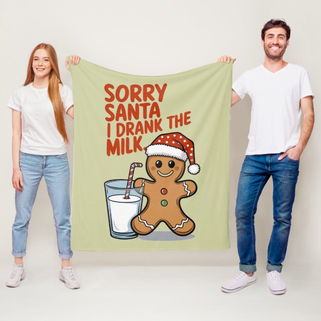 Sorry Santa I hat das Milk Baby WeihnachtsOutfit g Fleecedecke (Beispiel)