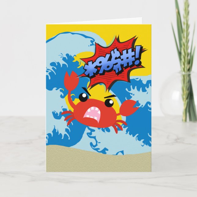 Sorry, Sie sind Gefühl Crabby Feel Better Bald Karte (Vorderseite)