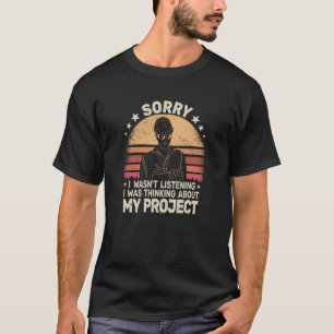 Sorry Site Manager Retro men Bau Projekt T-Shirt