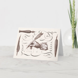 Sorry, so lange zu schreiben - antikes Gravieren Karte