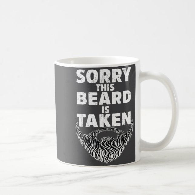 Sorry This Beard Is Taken Valentine Gift Heart Men Kaffeetasse (Rechts)