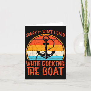 Sorry, was ich sagte beim Docking-Bootrücklauf Ret Karte