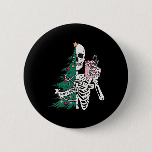 Sorta Beängstigend Sorta Frohe Weihnachten Button