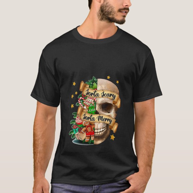 Sorta Beängstigend Sorta Frohe Weihnachten Weihnac T-Shirt (Vorderseite)