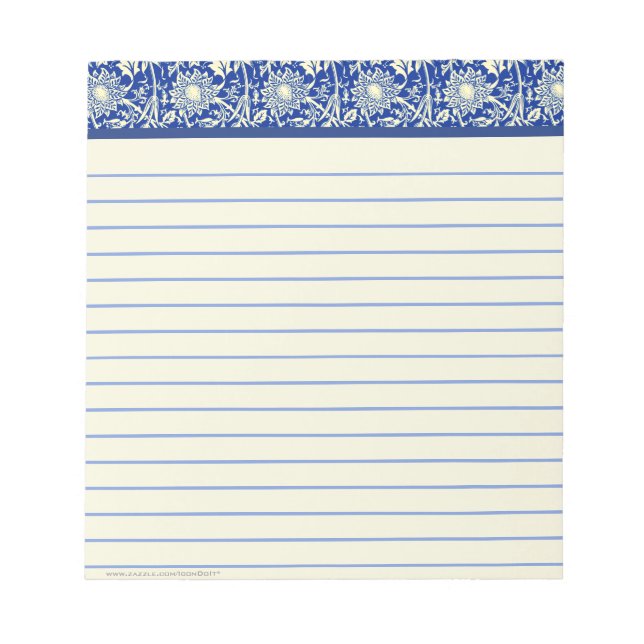 Sorta Blue Calico (Liniert) Notizblock (Vorderseite)