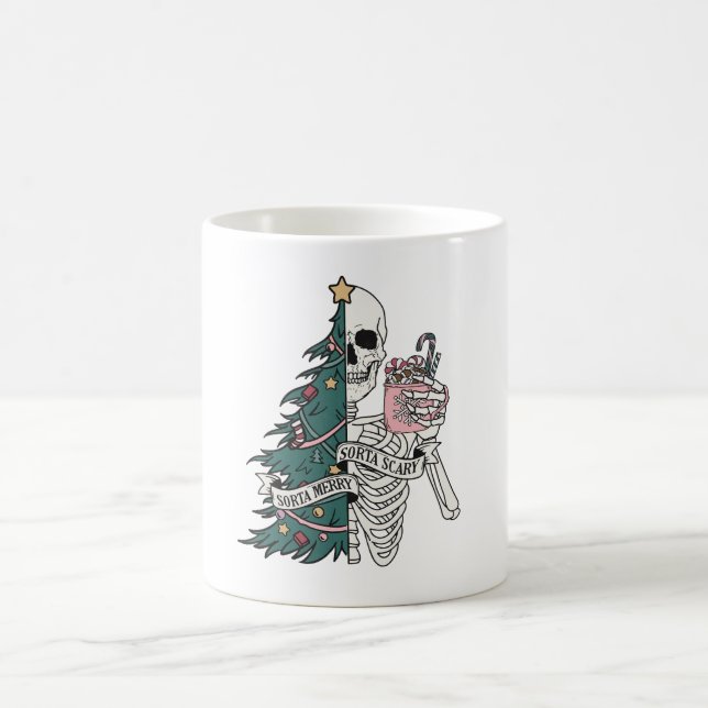 Sorta Merry Sorta Beängstigend Kaffeetasse (Mittel)