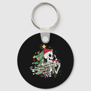 Sorta Merry Sorta Beängstigend Skeleton Snow Chris Schlüsselanhänger