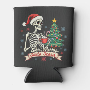 Sorta Merry Sorta Beängstigend Spooky Skeleton Xma Dosenkühler