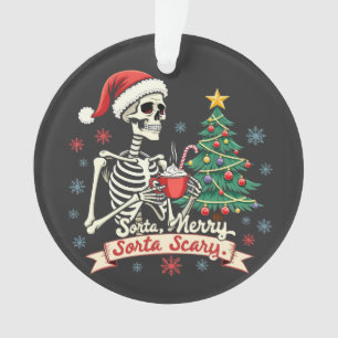 Sorta Merry Sorta Beängstigend Spooky Skeleton Xma Ornament
