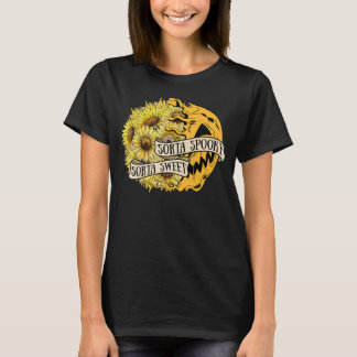 Sorta Sweet Sorta Spooky Blume Jack O' Lantern H T-Shirt