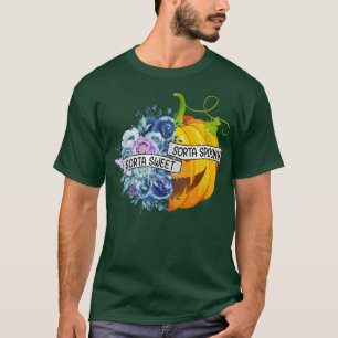 Sorta Sweet Sorta Spooky Blume Jack O' Lantern H T-Shirt