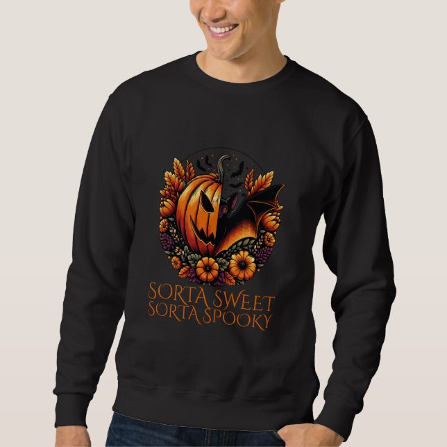 Sorta Sweet Sorta Spooky Männerpullover Sweatshirt (Vorderseite)