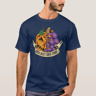 Sorta Sweet Sorta Spooky Pumpkin Blume Halloween T-Shirt