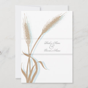 Sorte Hochzeitsweizen Blume Einladung