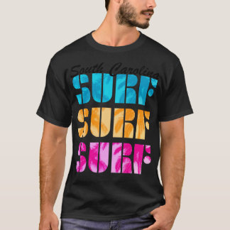 Sorth olina Surf Text Beach Surfbrett T-Shirt