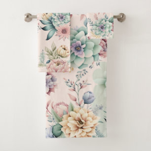 SORTIEREN BLOOM SOFT PEACH BADEZIMMER TOWEL SET