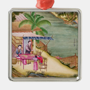 Sortieren der Kokons Ornament Aus Metall