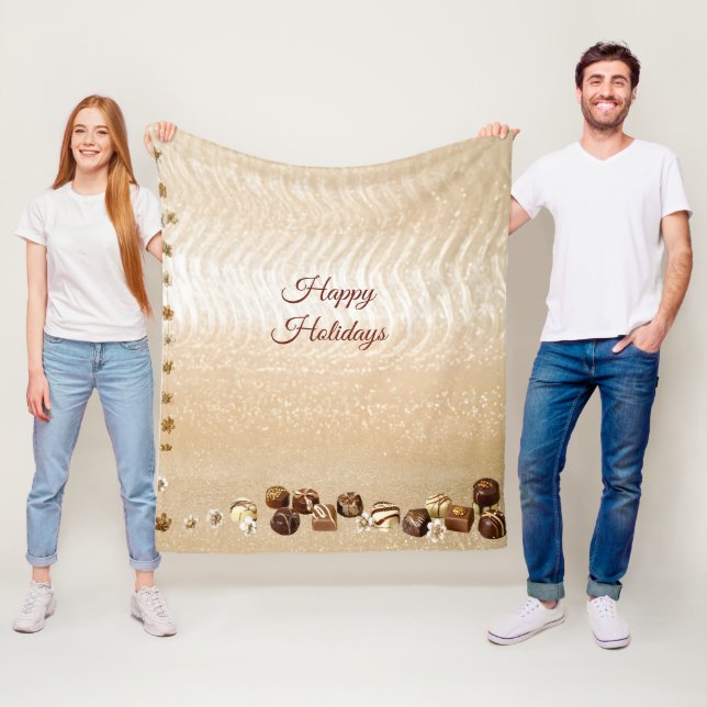 Sortierte Pralinen mit Blumen Fleece  (Beispiel)