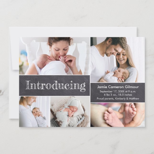 Sortierung des Fotos Einführung des Geburtsstaates Ankündigung (Vorderseite)