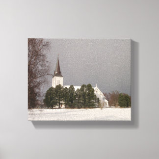 Sortlande Kirke Canvas Print Leinwanddruck