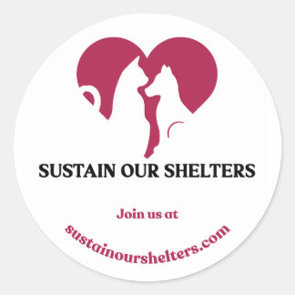 SOS-Logo-Aufkleber Runder Aufkleber