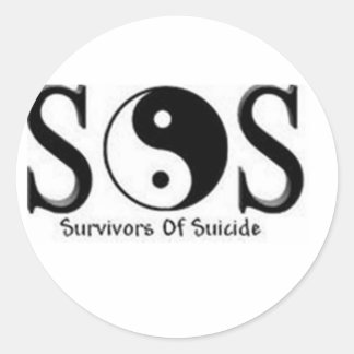 SOS RUNDER AUFKLEBER