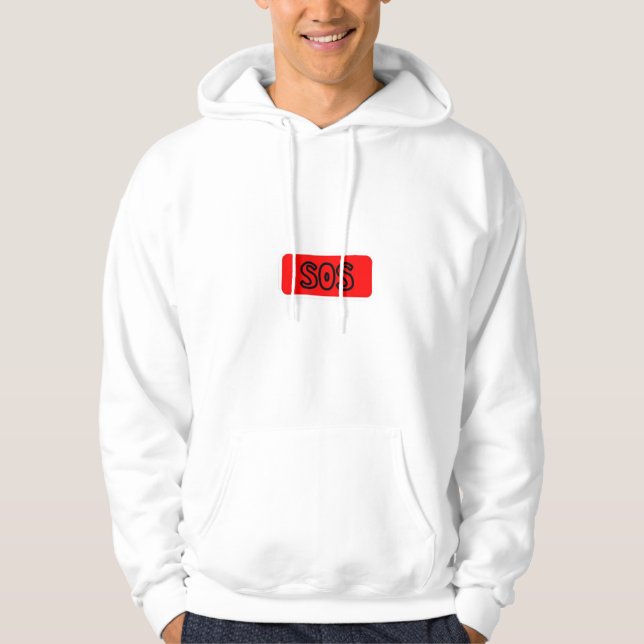 SOS-Sounds für Notfälle - Fett & Auge-Catching-Des Hoodie (Vorderseite)