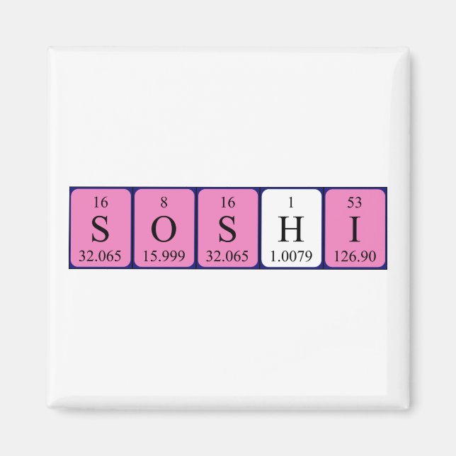 Soshi Periodenmagnet Magnet (Vorne)