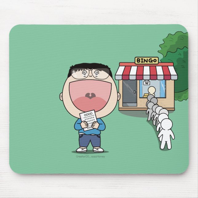sosoHoney(49) Glück Mousepad (Vorne)