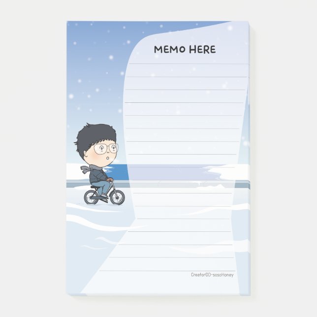 sosoHoney(54) Winter Post-it Klebezettel (Vorderseite)